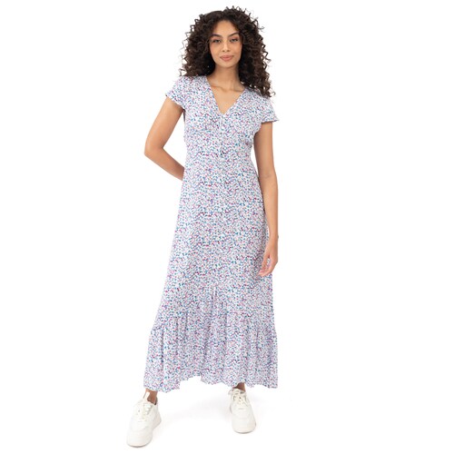 Vestido Largo con Flores para Mujer Juniors Forever 21