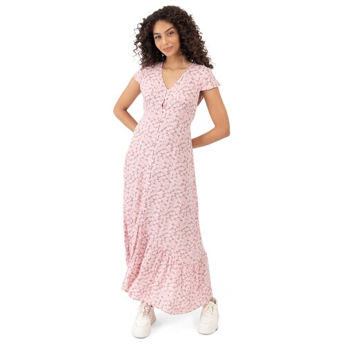 Vestido Largo con Flores para Mujer Juniors Forever 21