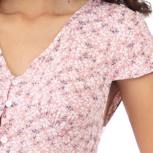 Vestido Largo con Flores para Mujer Juniors Forever 21