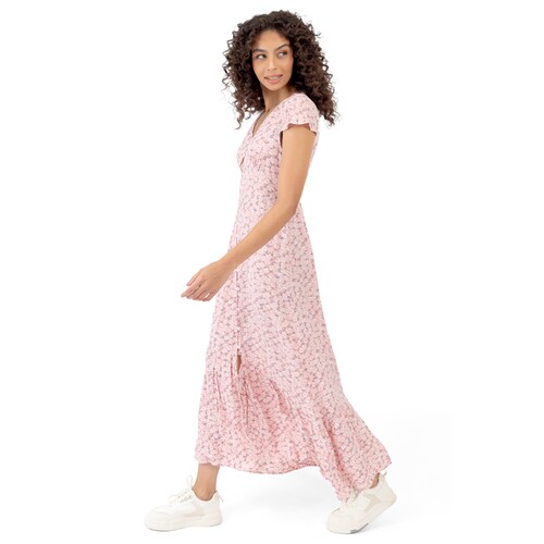 Vestido Largo con Flores para Mujer Juniors Forever 21
