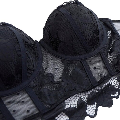 Brasier con Peto Largo y Encaje Couture