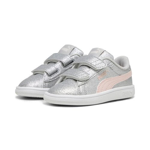 Tenis Puma Smash con Velcro 12-16 Color Gris