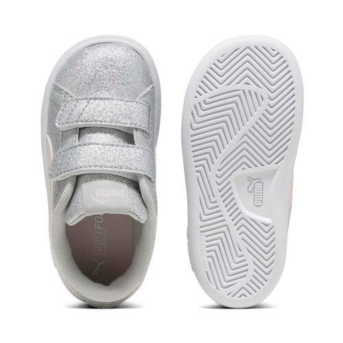 Tenis Puma Smash con Velcro 12-16 Color Gris