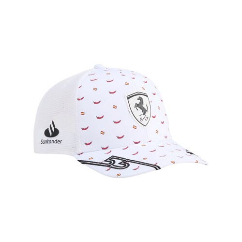 Gorra Blanca Ferrari Sainz Barcelona para Unisex