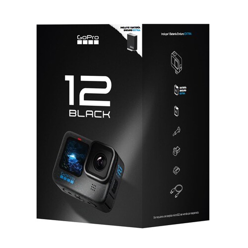 Videocámara Gopro Hero 12 Black + Batería Enduro Ex