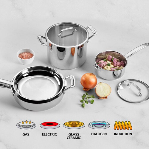 Batería 11 Piezas Acero Inoxidable Cuisinart
