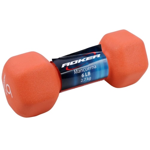 Mancuerna Acero Neopreno 6 Lb Rocker