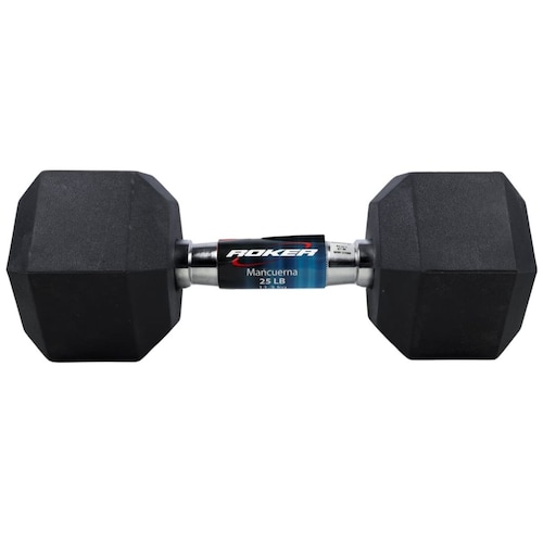 Mancuerna Caucho Cromo 25 Lb Rocker