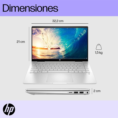 Laptop Touch Hp Pavilion 360 14-Ek0010 Intel Core I3 8Gb Ram 512Gb