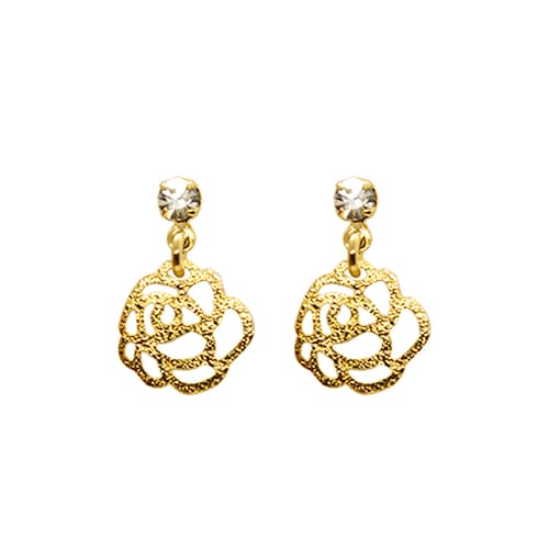 Aretes Flor Colgante Girondela