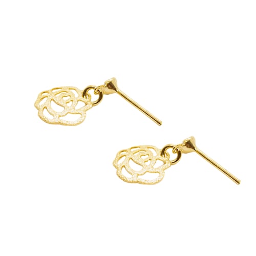 Aretes Flor Colgante Girondela