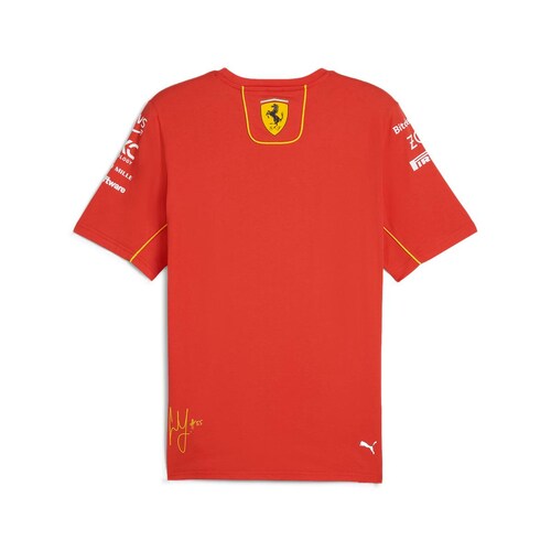 Playera Roja Ferrari Puma Sainz para Hombre