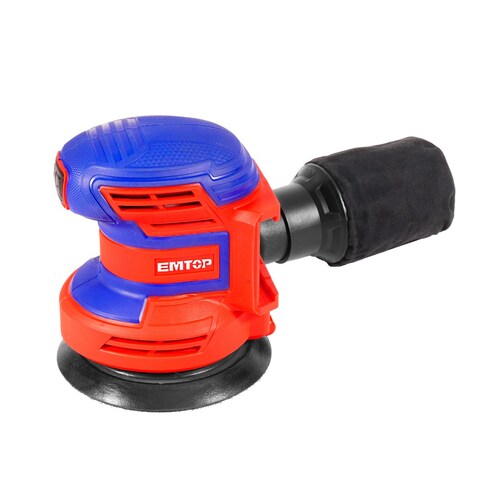 Kit Lijadora Roto Orbital Inalámbrica 20V de 5" Emtop