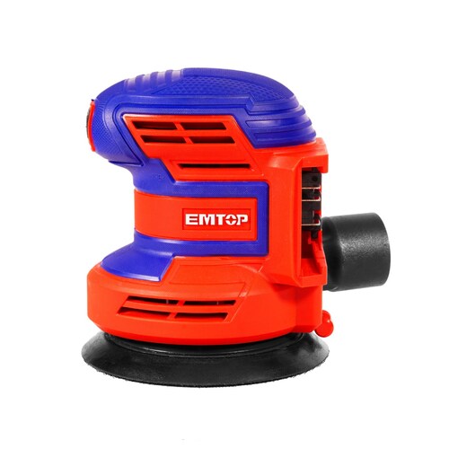 Kit Lijadora Roto Orbital Inalámbrica 20V de 5" Emtop
