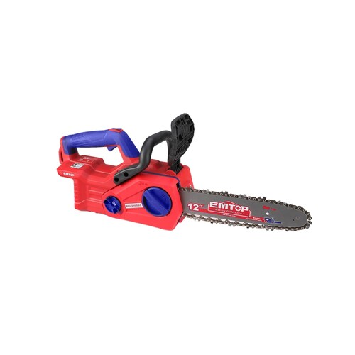 Motosierra Inalámbrica Emtop Brushless 20V Color Rojo