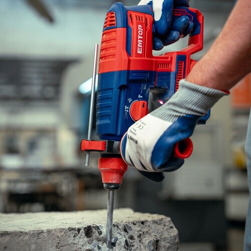 Kit Rotomartillo Inalámbrico 20V Brushless Emtop