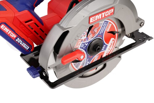 Sierra Circular de Mano Inalámbrica de 20V, Brushless Emtop