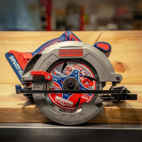 Sierra Circular de Mano Inalámbrica de 20V, Brushless Emtop