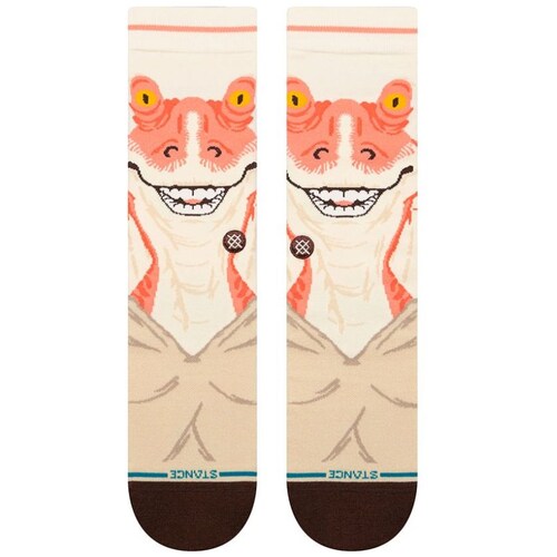 Calcetines la Guerra de las Galaxias Jar Jar Crew Star Wars Stance