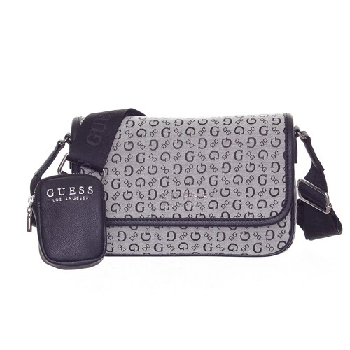 Bolsa Draven Crossbody Flap Negro Guess