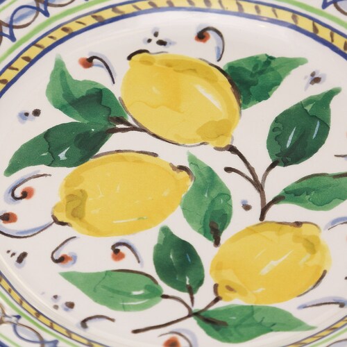 Plato Ensalada Lemons Folk Vintage Home