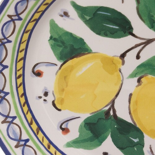 Plato Ensalada Lemons Folk Vintage Home