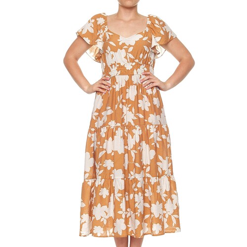 Vestido Largo con Smock para Dama Philosophy Jr Collec