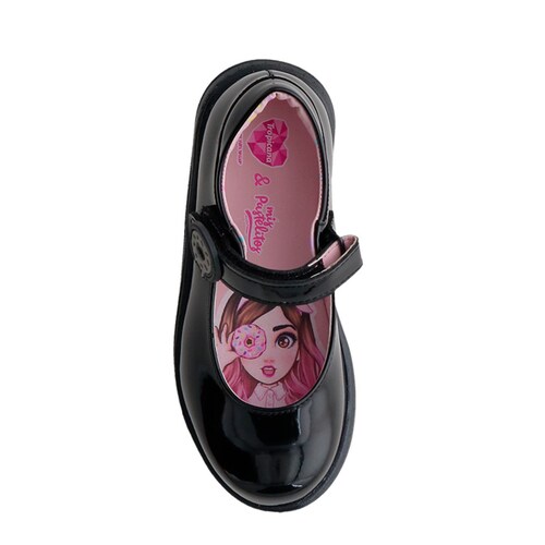 Zapato Escolar Mis Pastelitos 15-20 Color Negro