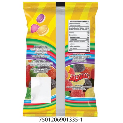 Gomitas G Ande 200 G Gomitas Acidul