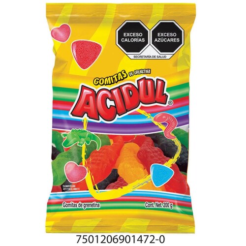 Gomitas de Lagarto 200 G Gomitas Acidul