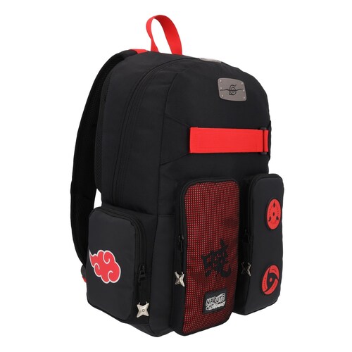 Mochila Tipo Backpack Naruto Shippuden Juvenil Negro Keepack