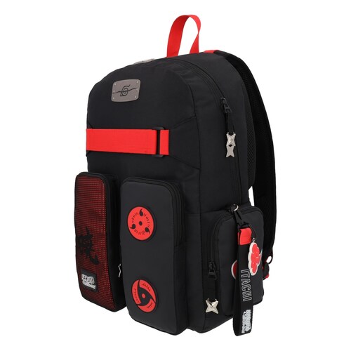 Mochila Tipo Backpack Naruto Shippuden Juvenil Negro Keepack