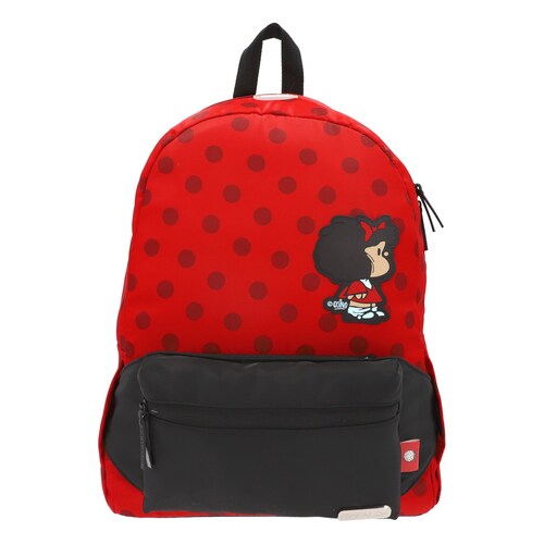 Mochila Tipo Backpack Mafalda Juvenil Rojo Keepack