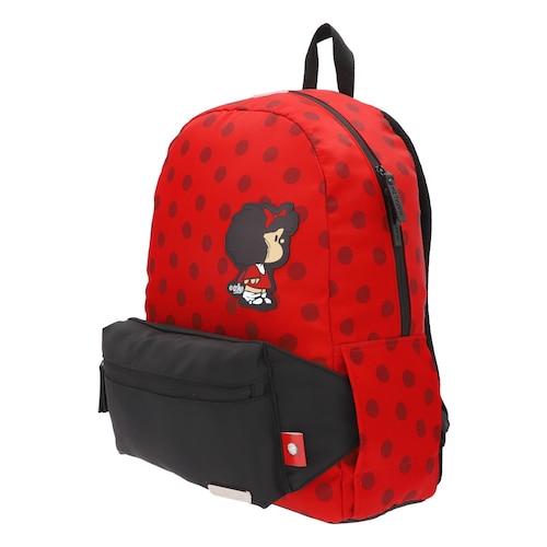 Mochila Tipo Backpack Mafalda Juvenil Rojo Keepack