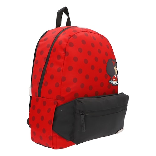 Mochila Tipo Backpack Mafalda Juvenil Rojo Keepack
