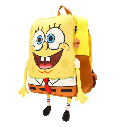 Mochila Tipo Backpack Bob Esponja Primaria Amarillo Keepack