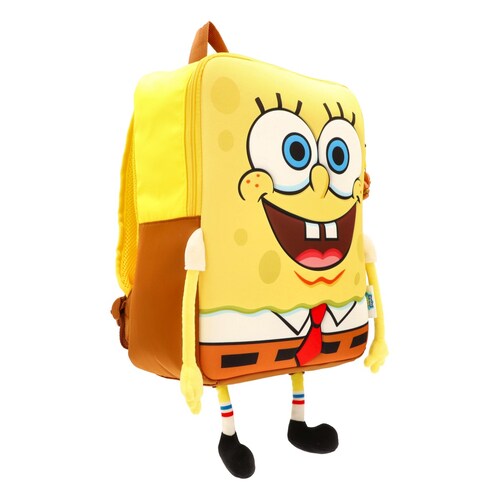 Mochila Tipo Backpack Bob Esponja Primaria Amarillo Keepack