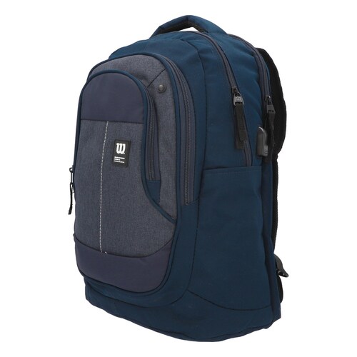 Mochila Tipo Backpack Wilson Juvenil Azul Wilson