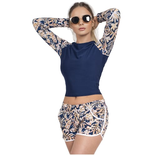 Traje de Baño 3 Pack Playera Short y Bikini para Mujer Relax