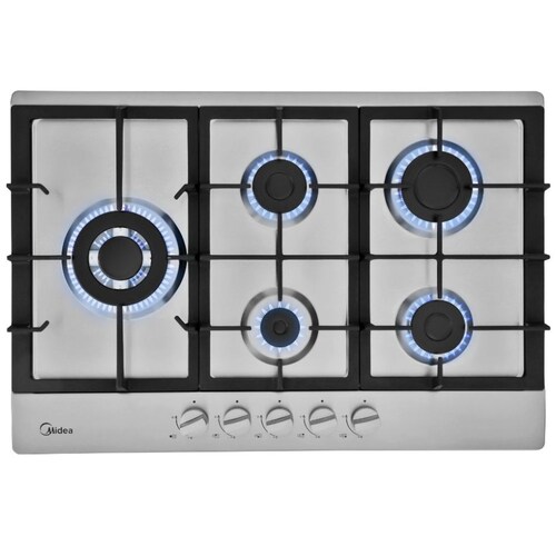 Parrilla 5 Quemadores Acero Inoxidable 76Cm Midea