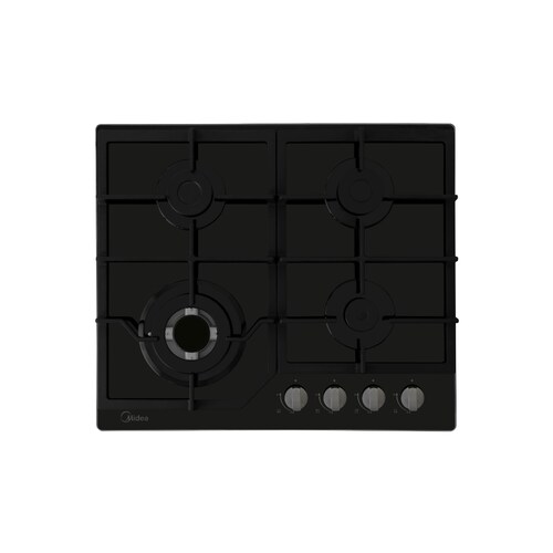 Parrilla 4 Quemadores Negro 60Cm Midea