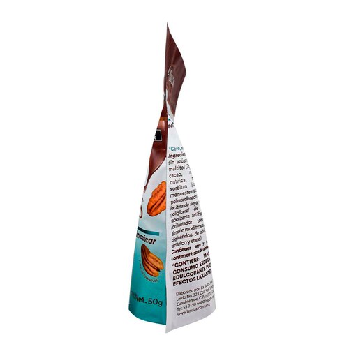 Bolsa de Nueces con Chocolate Amargo Sin Azúcar 50 G  la Suiza