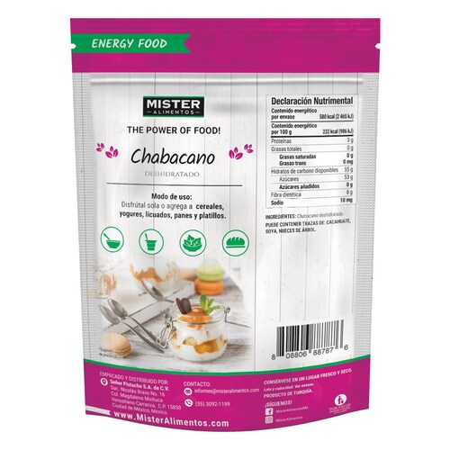  Chabacano Deshidratado Mr Pistacho Natural 250G