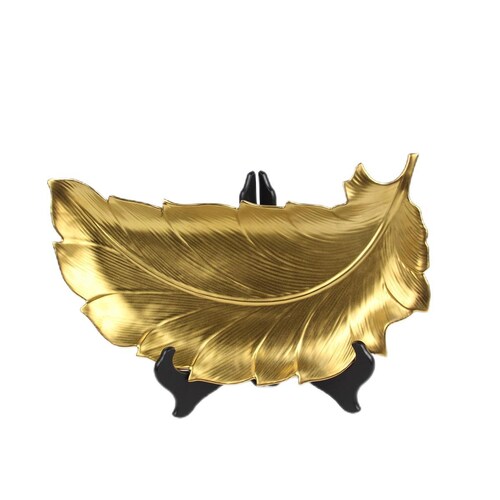 Hoja Gold sobre Pedestal Vintage Home