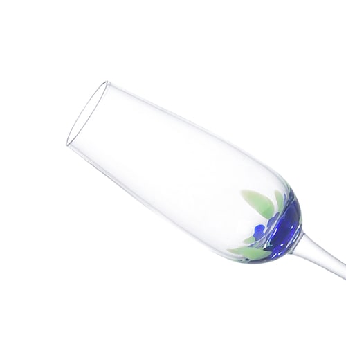 Copa Flaute Blue Dot Vintage Home