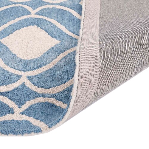 Tapete Artesanal Home & Details Mosaico 120X170 Cm Azul