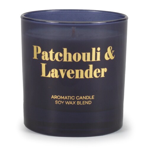 Vela Aromática Glam de 120 Grms con Aroma a Patchouli Y Lavanda Rakle