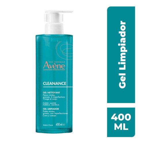 Avène Cleanance Gel Limpiador para Piel Grasa 400Ml