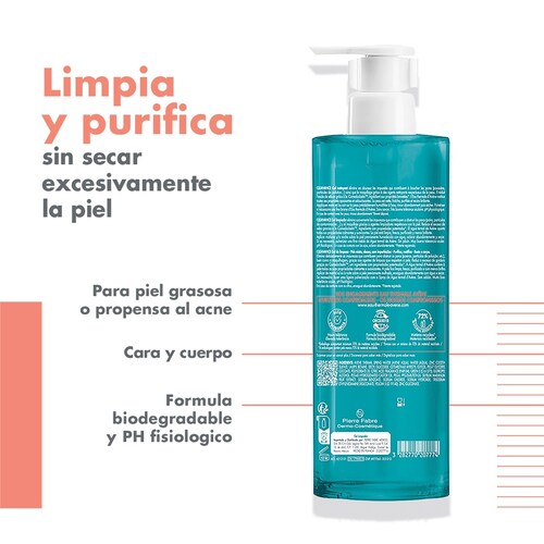 Avène Cleanance Gel Limpiador para Piel Grasa 400Ml