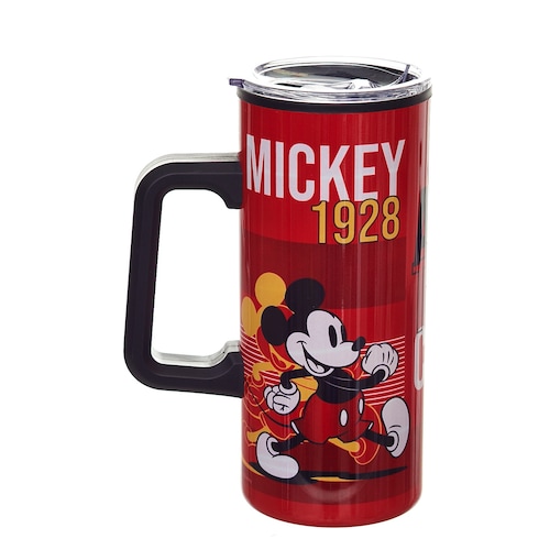 Termo 580 Ml Rojo Mickey Plástico Acero Fun Kids